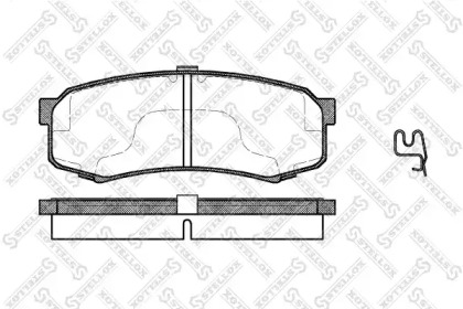 Комплект тормозных колодок STELLOX 424 004B-SX